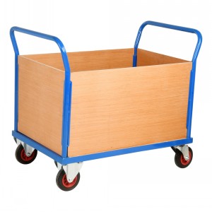 Classic Platform Trolley Timber Sides 500kg Capacity